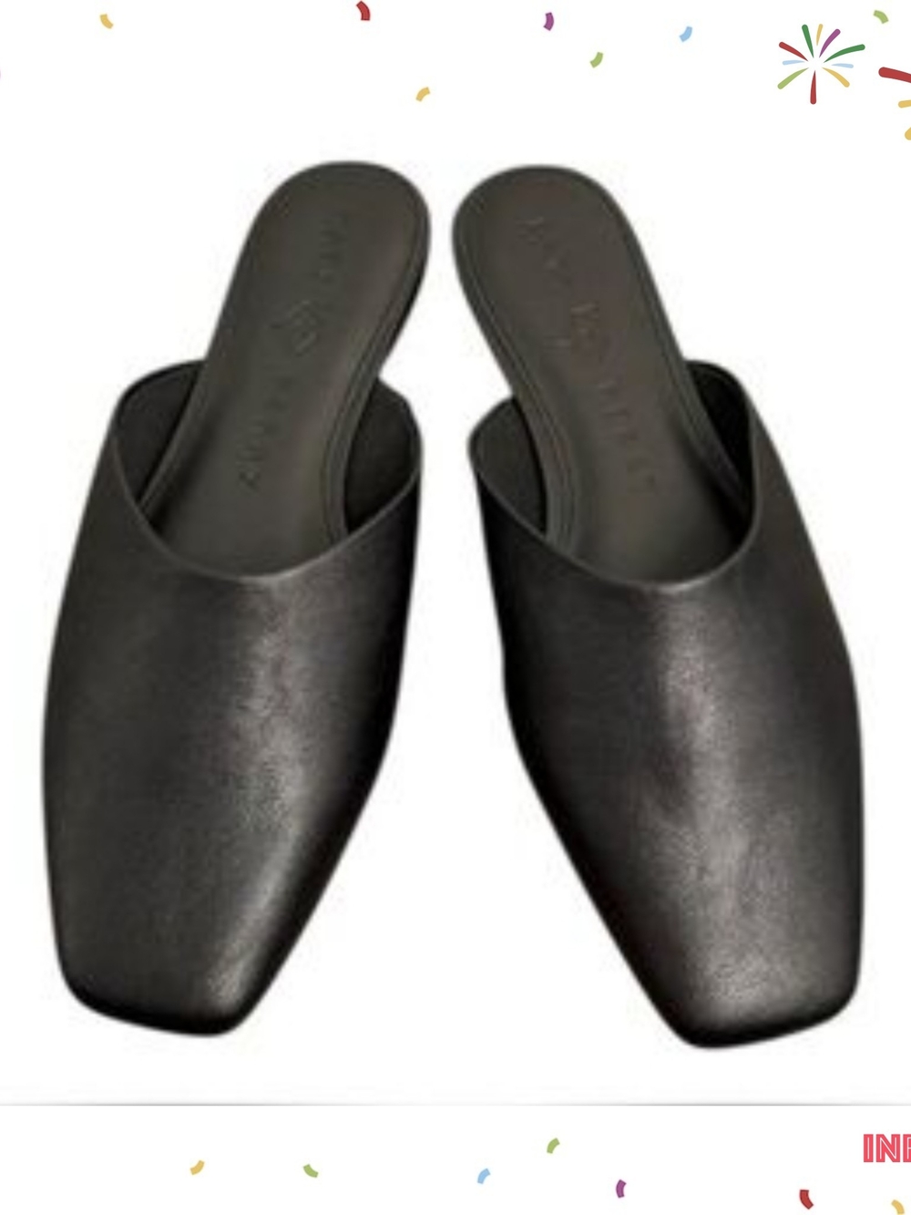 Nwt Katy Perry Collections Black Slide Mules Size 9